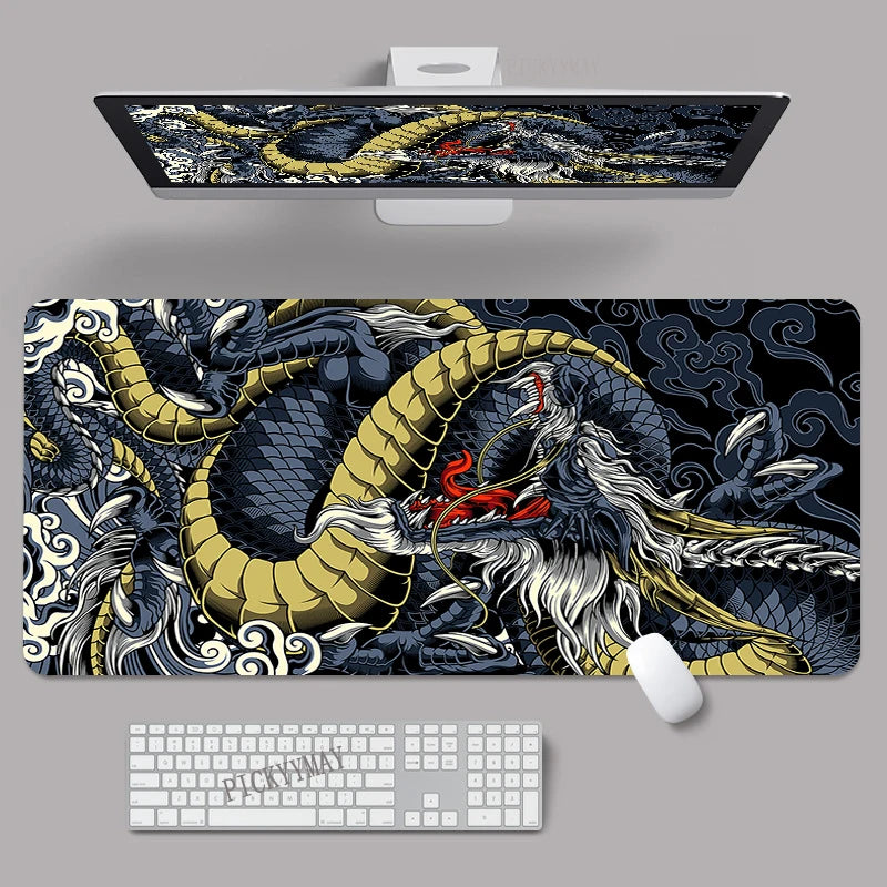 Dragon Element Mouse Pads Oriental Legend Gaming Mousepads XXXL Mat