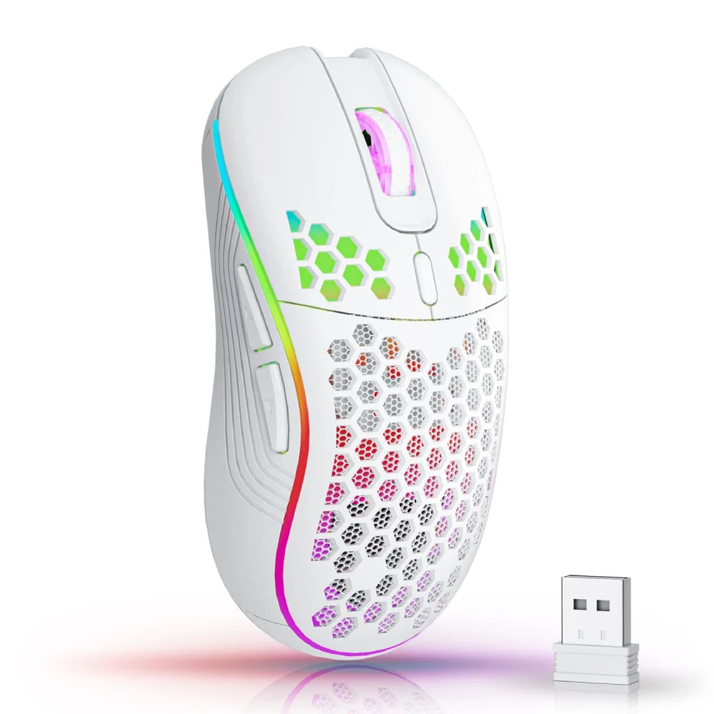 2.4G Wireless Mouse with RGB Gaming Mouse