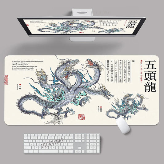 Dragon Element Mouse Pads Oriental Legend Gaming Mousepads XXXL Mat